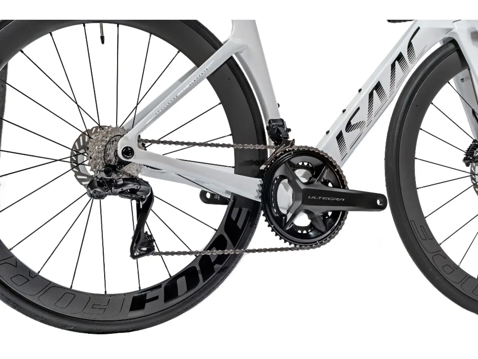 Isaac Meson Ultegra Di2 Rennrad Mineral White
