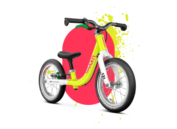 Woom GO 1 Kinderlaufrad neon lime