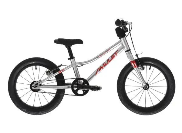 Amulet 16 Youngster belt alu brushed transparent/red Kinderfahrrad