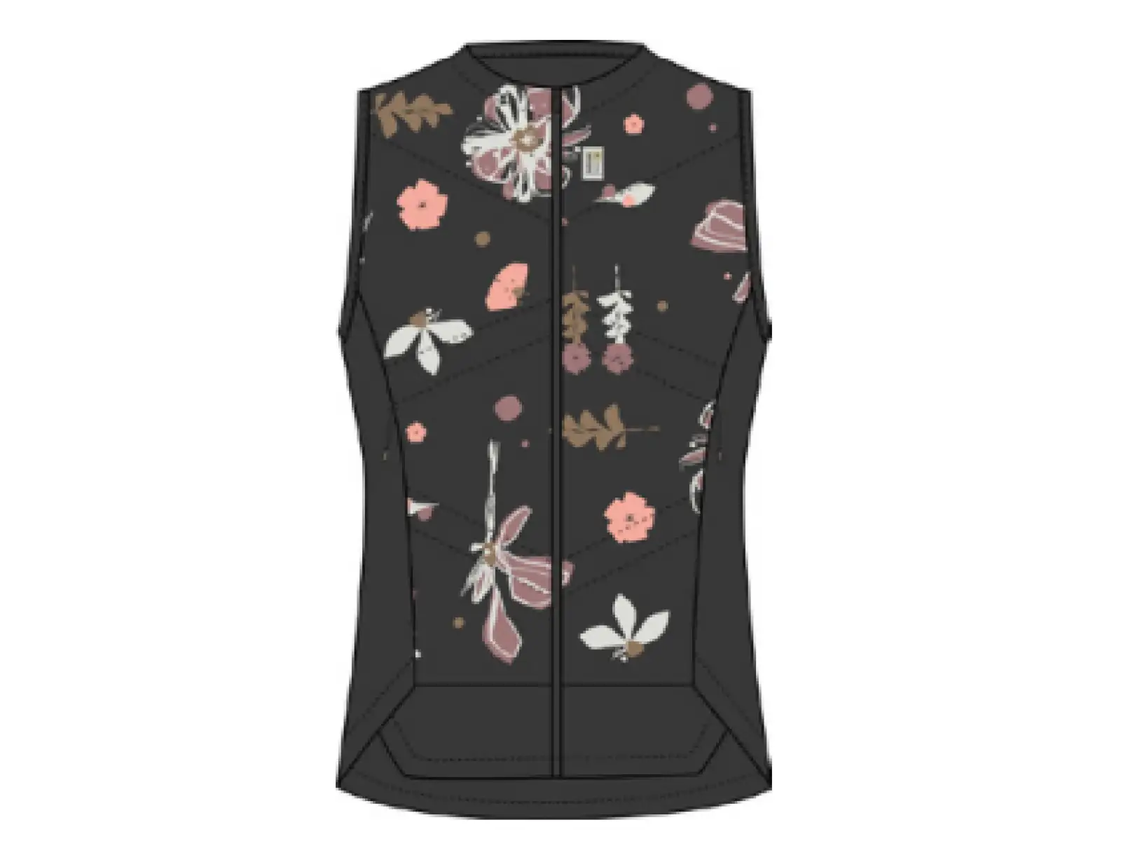 Maloja KekesM. Damenweste Deep Black Flora