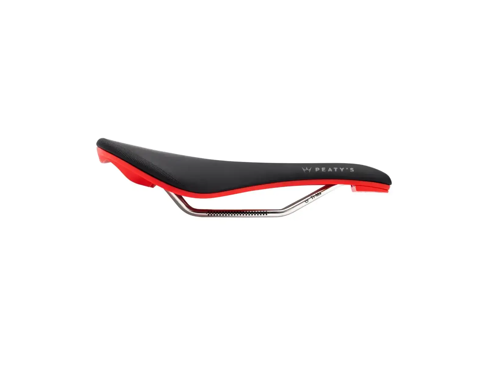 Peatys Monarch Sattel TI-MX Rail / Nylon-Basis Red