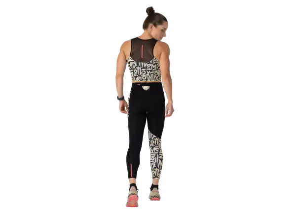 Dynafit Trail Crop Top Damen ärmelloses Trikot Black Out