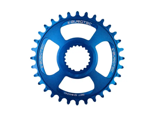 Burgtec Thick Thin DM Shimano Kettenblatt 34 Zähne blau