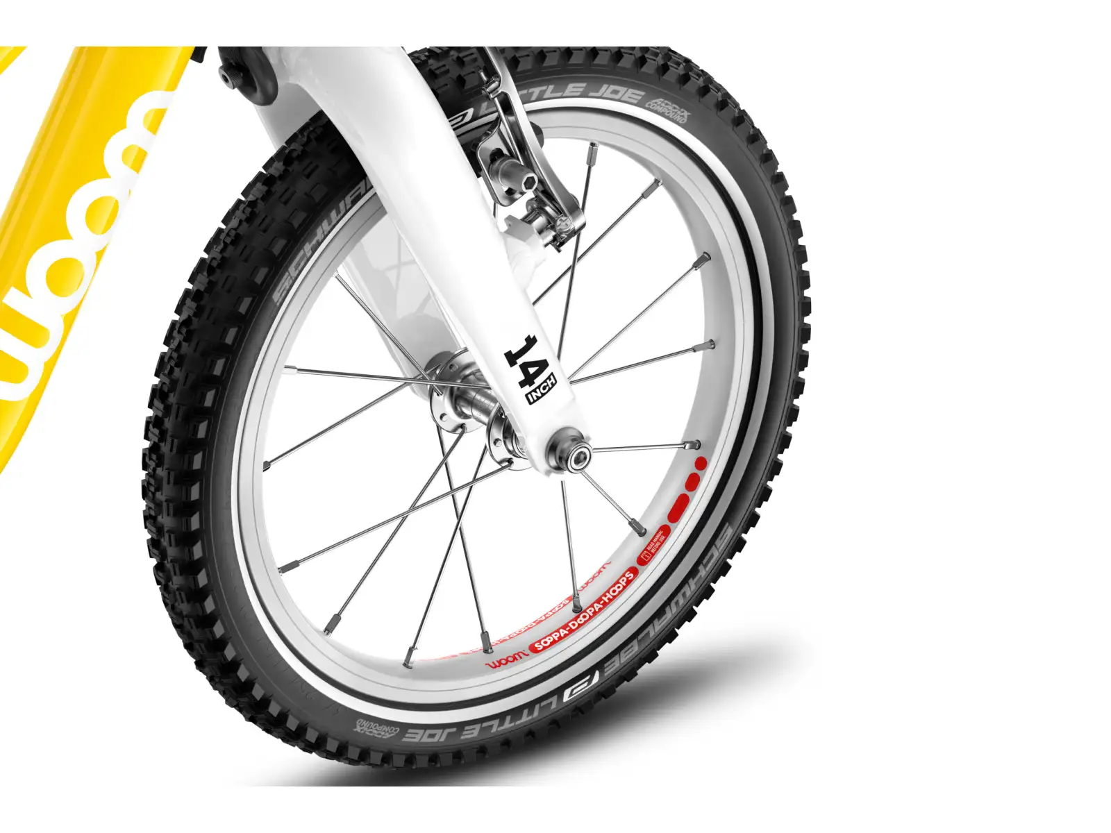 Woom GO 1 Plus Kinderlaufrad 14" Vibrant Yellow