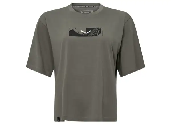 Salewa Eagle Outside Loose Damen T-Shirt Faded Green