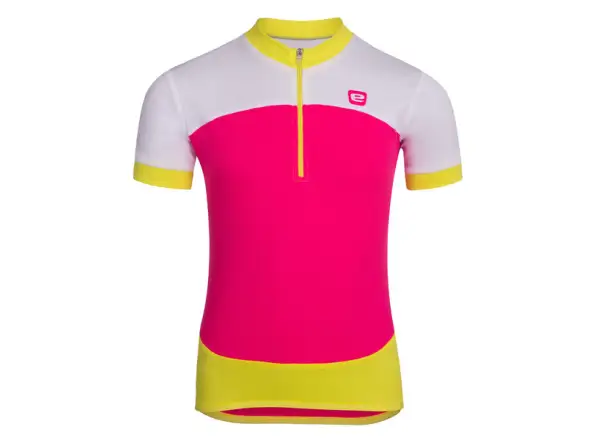Etape Peddy Kinder Kurzarmtrikot pink/lime