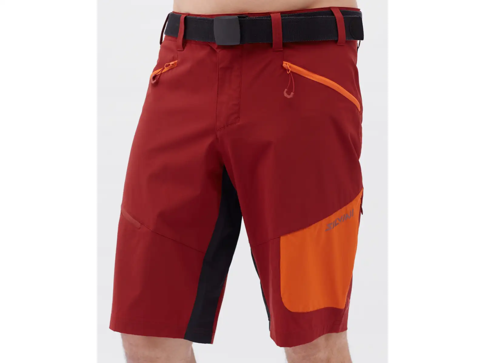 Silvini Rango Pro Herren-Bermudas Merlot/Orange