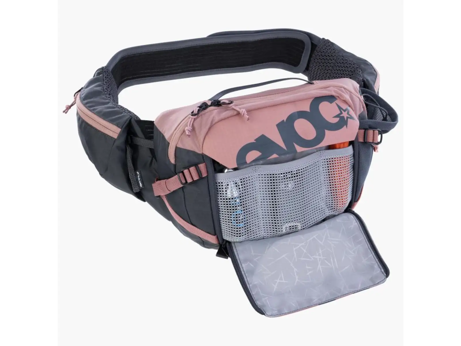 Evoc Hip Pack Pro 3 l Hüfttasche in Dusty Pink/Carbon Grey.