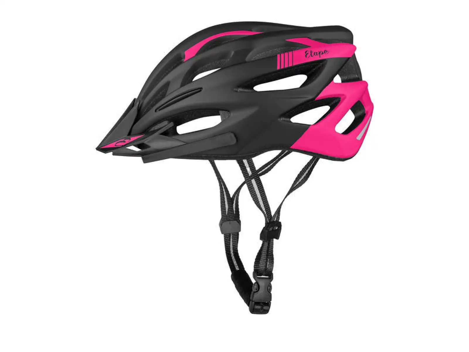 Etape Vesper Damen-Fahrradhelm – Schwarz/Rosa matt