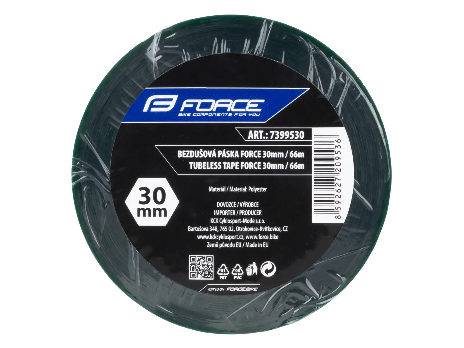 Force Tubeless Band 30 mm x 66 m grün