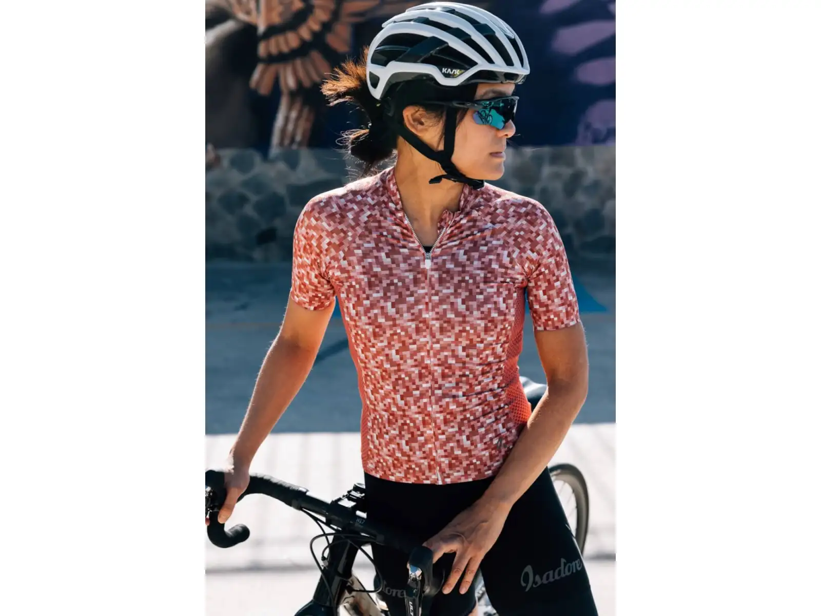 Isadore Alternative Damen Kurzarmtrikot mineral red