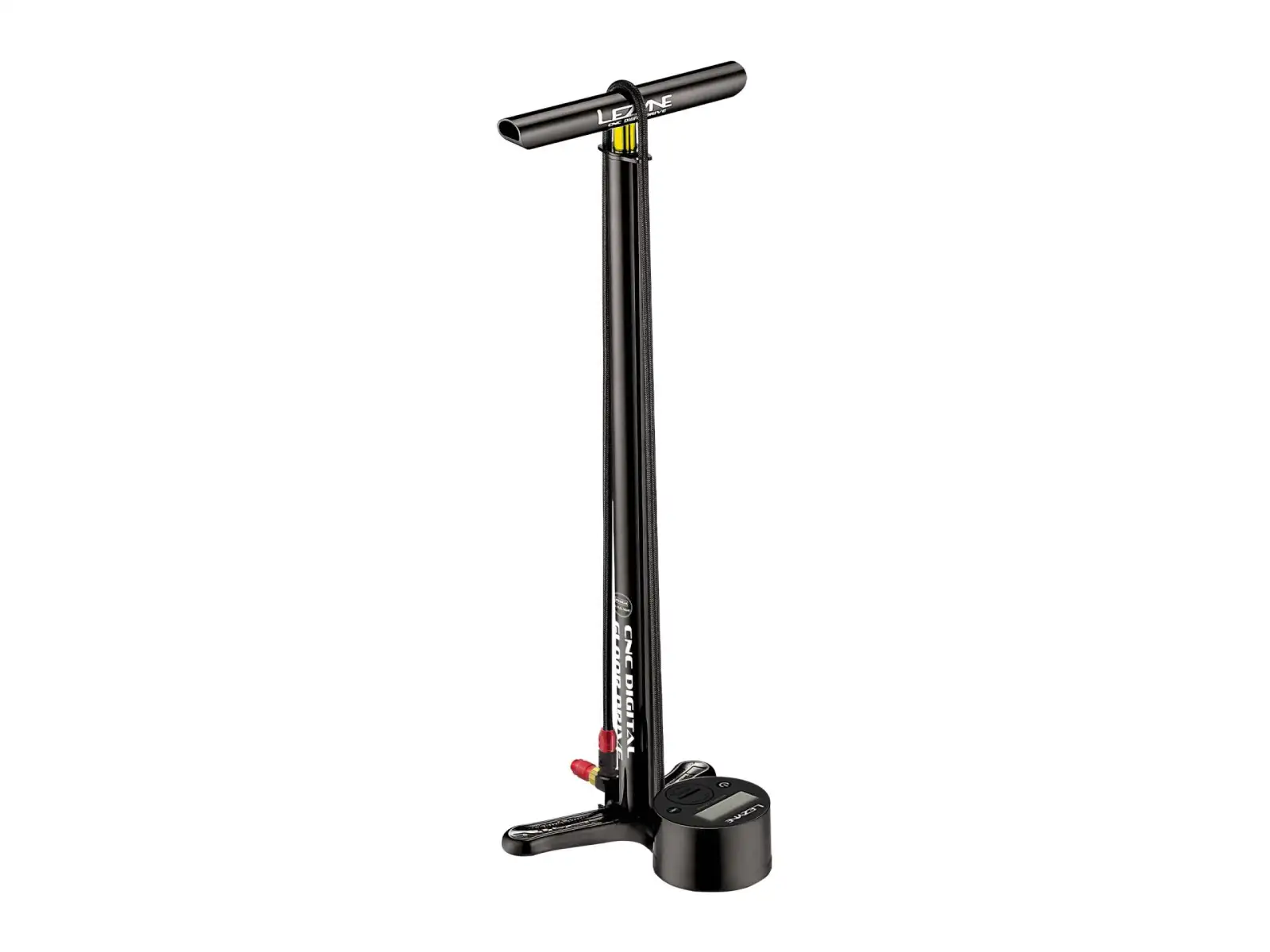 Lezyne CNC Digital Drive 3.5 Werkstatt-Pumpe schwarz/Hi-Gloss