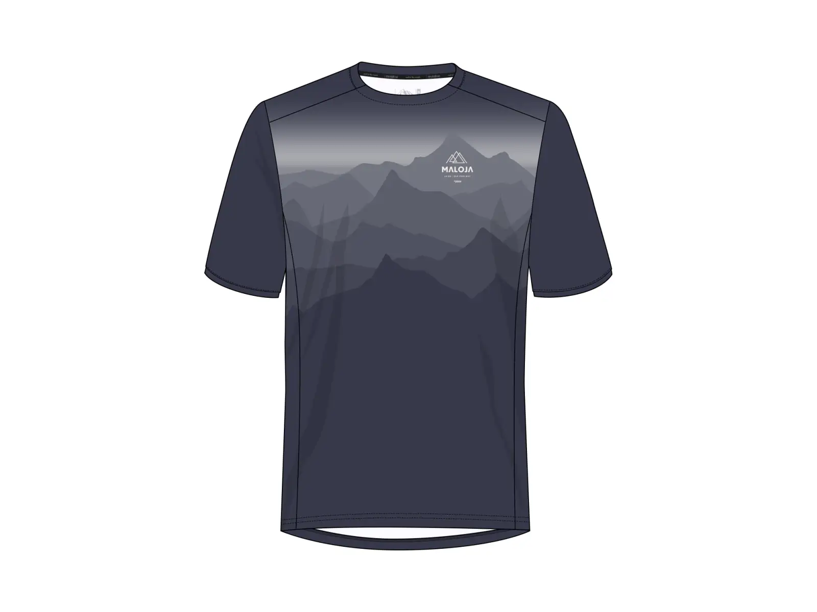 Maloja MoriM. Multi Herren Trikot kurzarm Night Sky