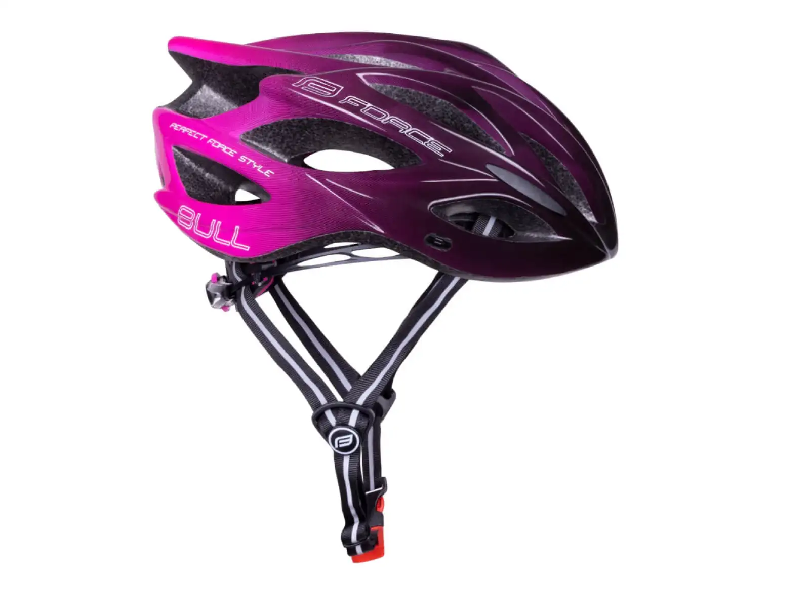 Force Bull Hue Helm Schwarz/Rosa
