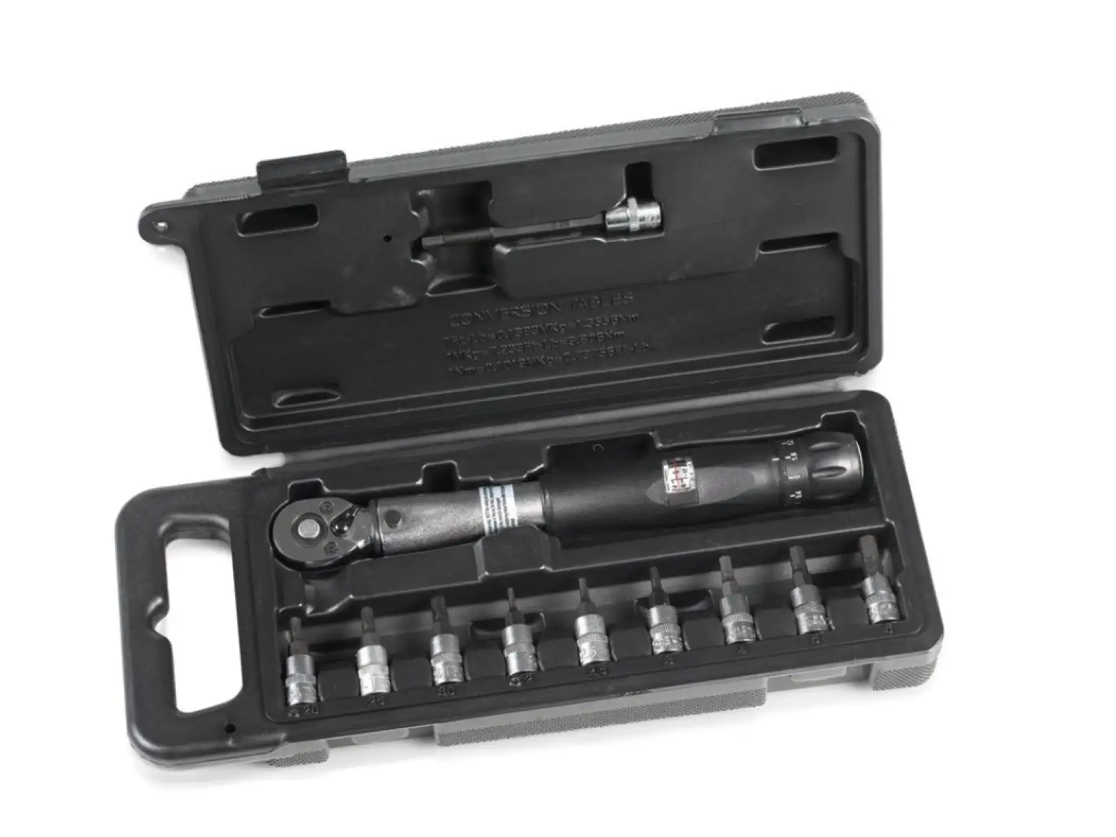 XLC TO-S87 Drehmomentschlüssel 1/4" 4–24 Nm Schwarz/Silber