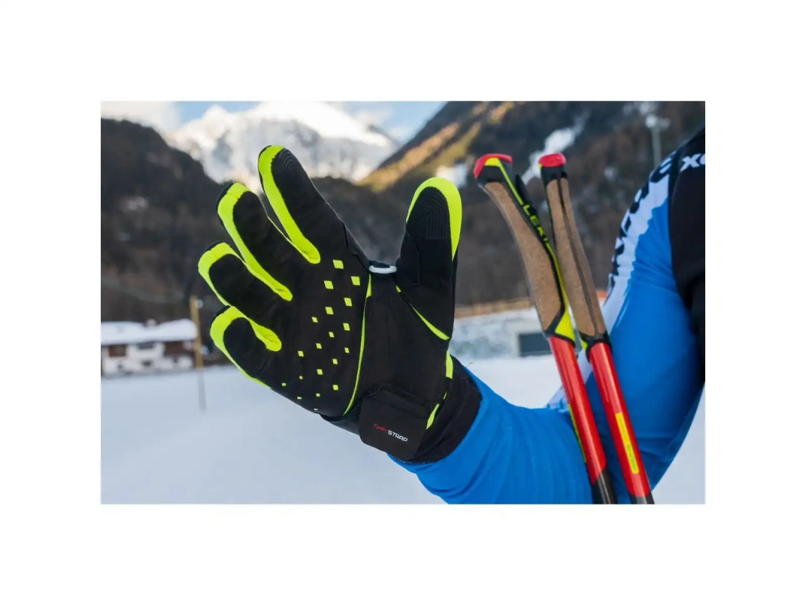 Leki HRC Race Shark Langlaufhandschuhe Black/Neon yellow