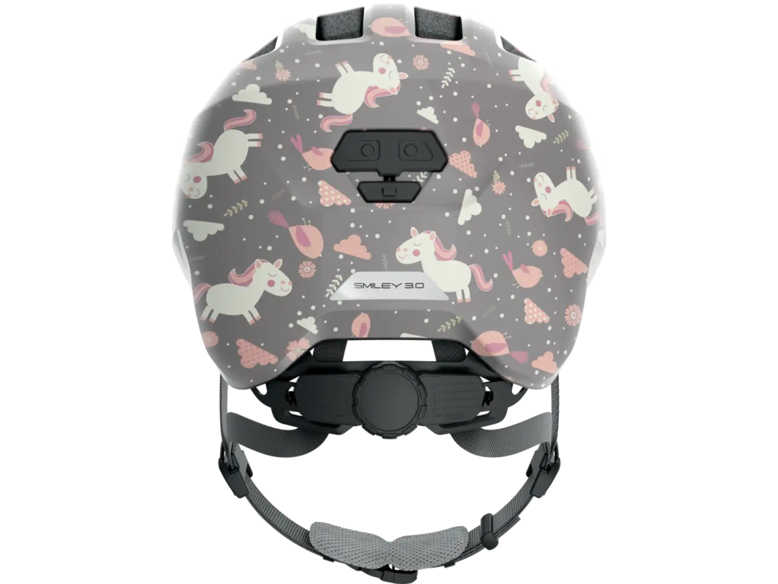 Abus Smiley 3.0 Kinderhelm Grau Pferd