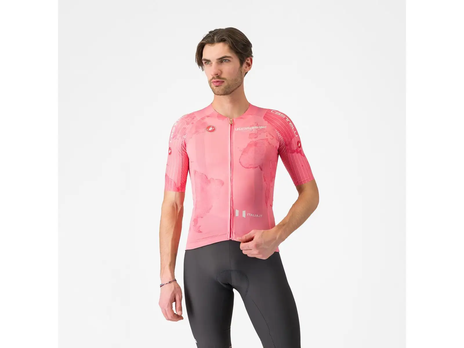 Castelli Giro 108 Race 8S Herren Trikot Kurzarm Rosa Giro