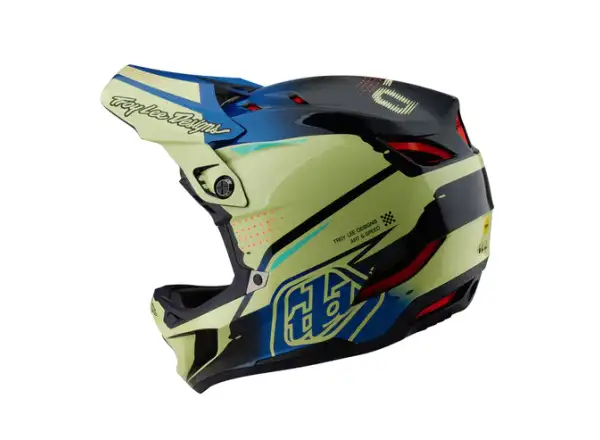 Troy Lee Designs D4 Composite Helm Drip Glo Yellow