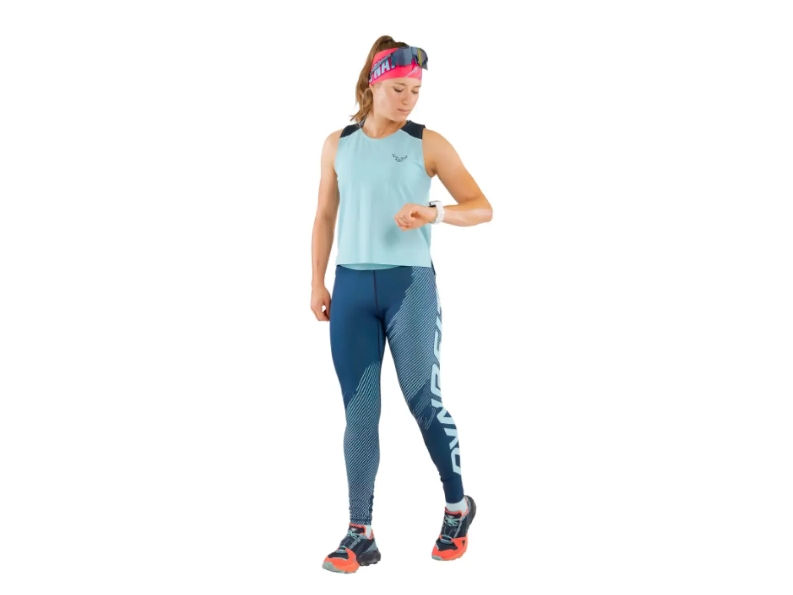 Dynafit Sky Crop Top Damen ärmelloses Shirt Marine Blue