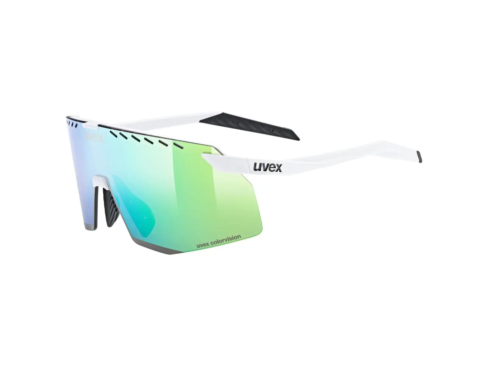 Uvex Pace Stage Colorvision Brille White Matt/Mirror Green