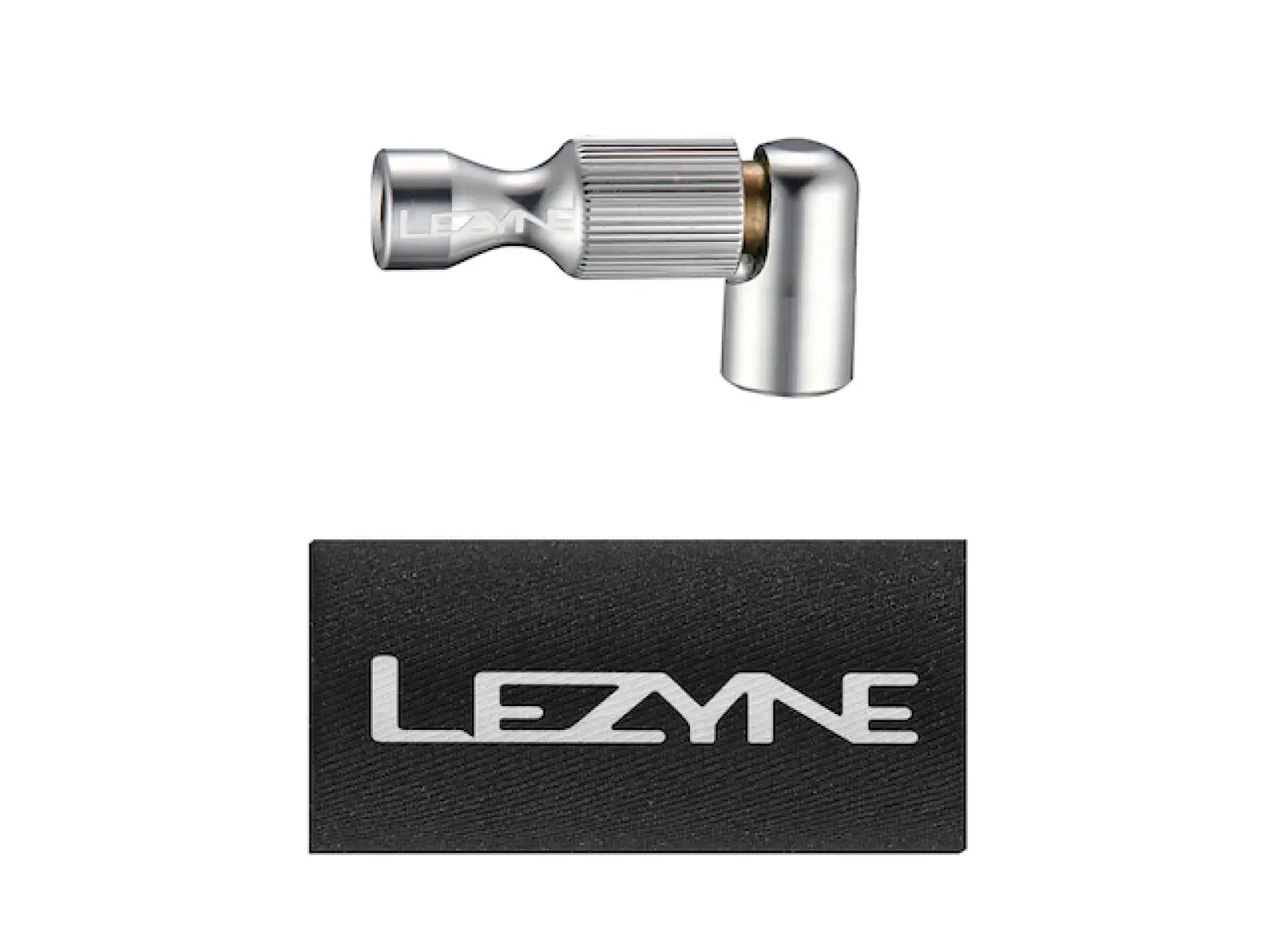 Lezyne Trigger Drive CO2 Kopf für Patronenpumpe silber/hi-gloss