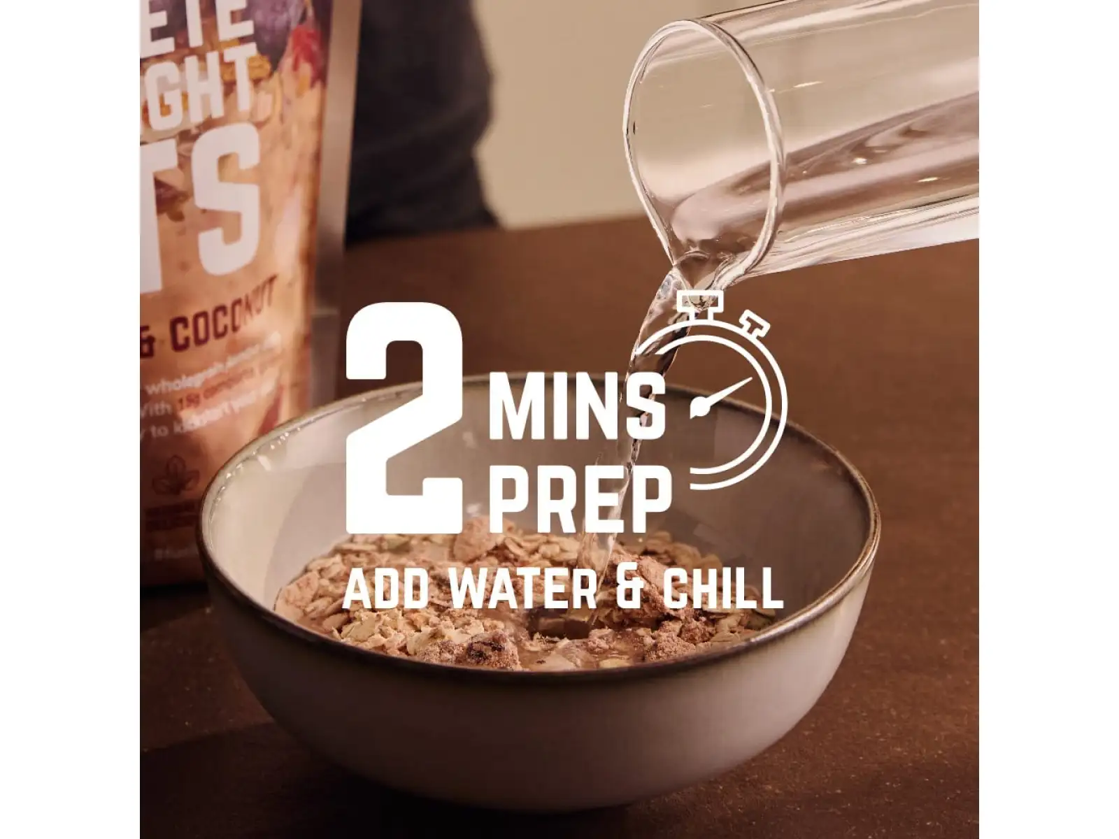 Veloforte Overnight Oats – Erdbeere & Kokos