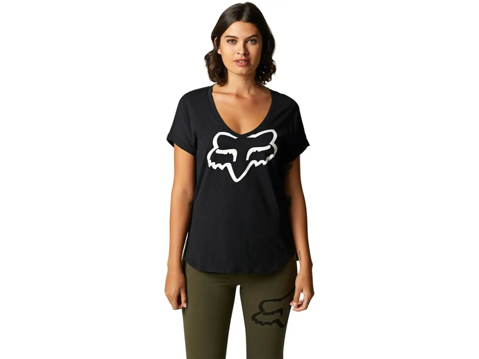 Fox Boundary Damen T-Shirt kurzarm schwarz