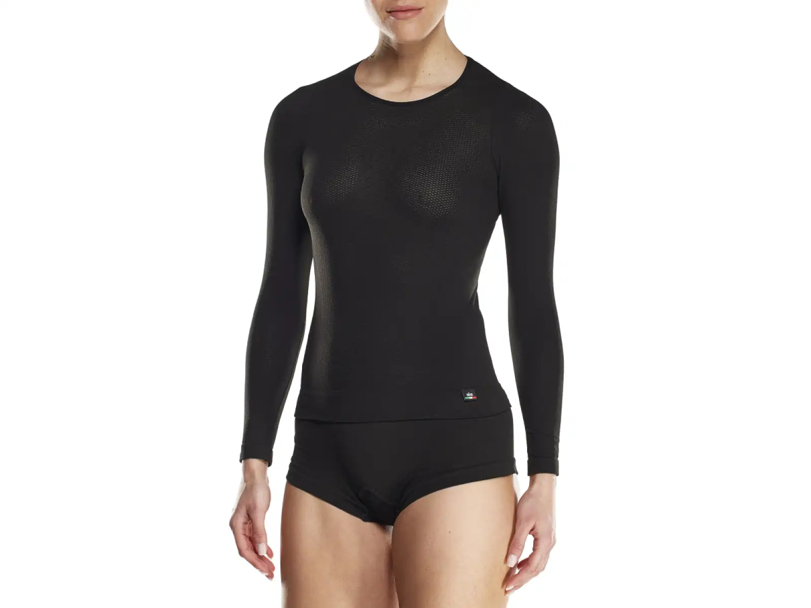 SIXS F TS2 Damen Funktionslangarmshirt Schwarz