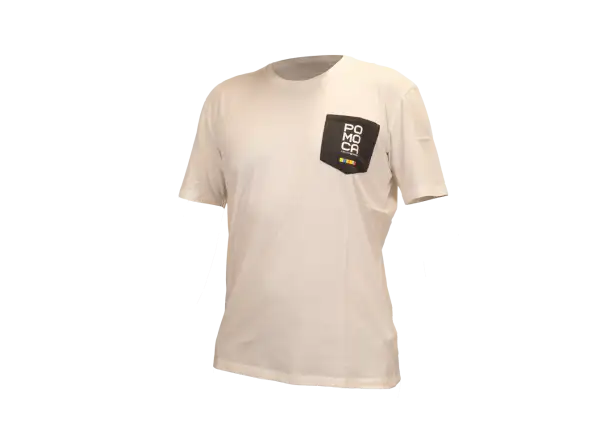 Pomoca Herren T-Shirt Kurzarm White