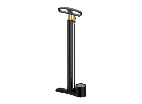 Lezyne CNC Travel Floor Drive Werkstattpumpe schwarz/gold