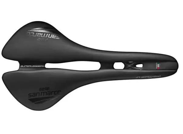 Selle San Marco Aspide Open-Fit Superleggera Wide Sattel Schwarz