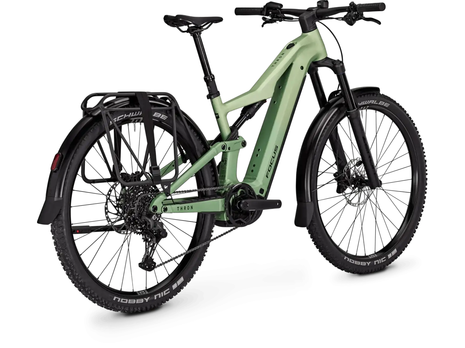 Focus THRON 7 EQP 800Wh vollgefedertes E-Bike Mintgrey / Artichokegreen