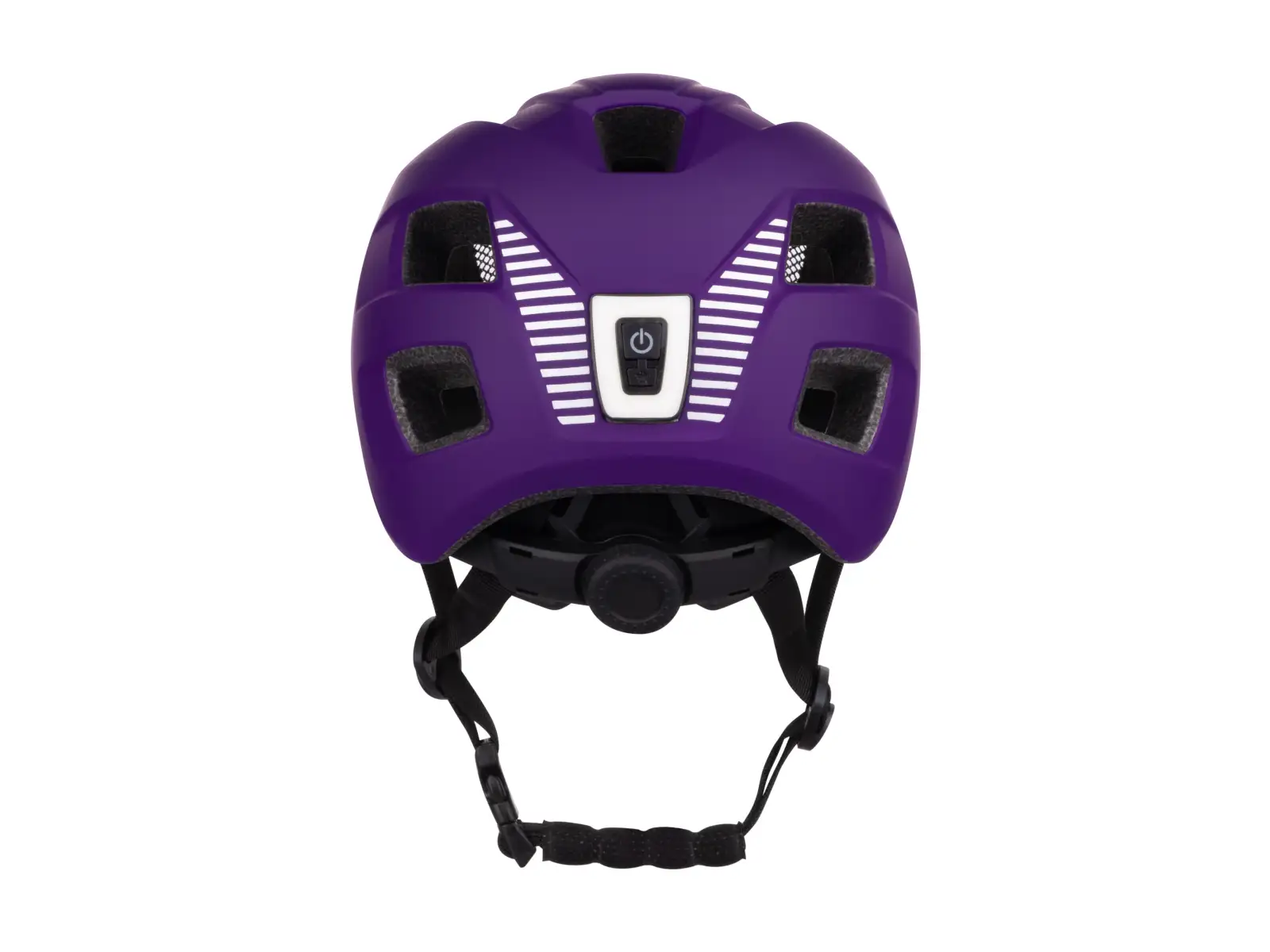 Force Zebu Kinderhelm mit Blinklicht purple