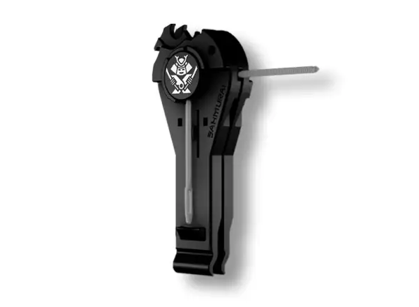 Sahmurai Switchblade Multitool mit 6 Funktionen in Schwarz.