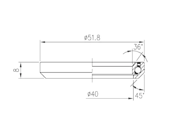 FSA ACB 073E MR127 Lager 36x45 1,5"