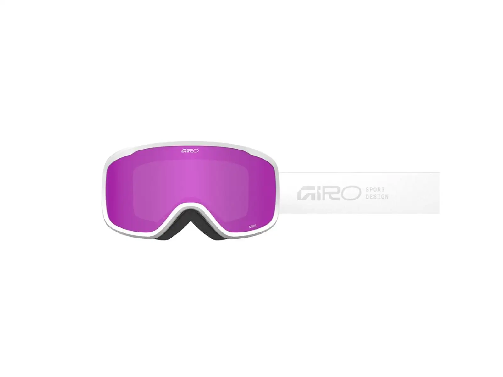 Giro Moxie Damen Skibrille weiß Stacked/Amber Pink/Yellow (2 Gläser)