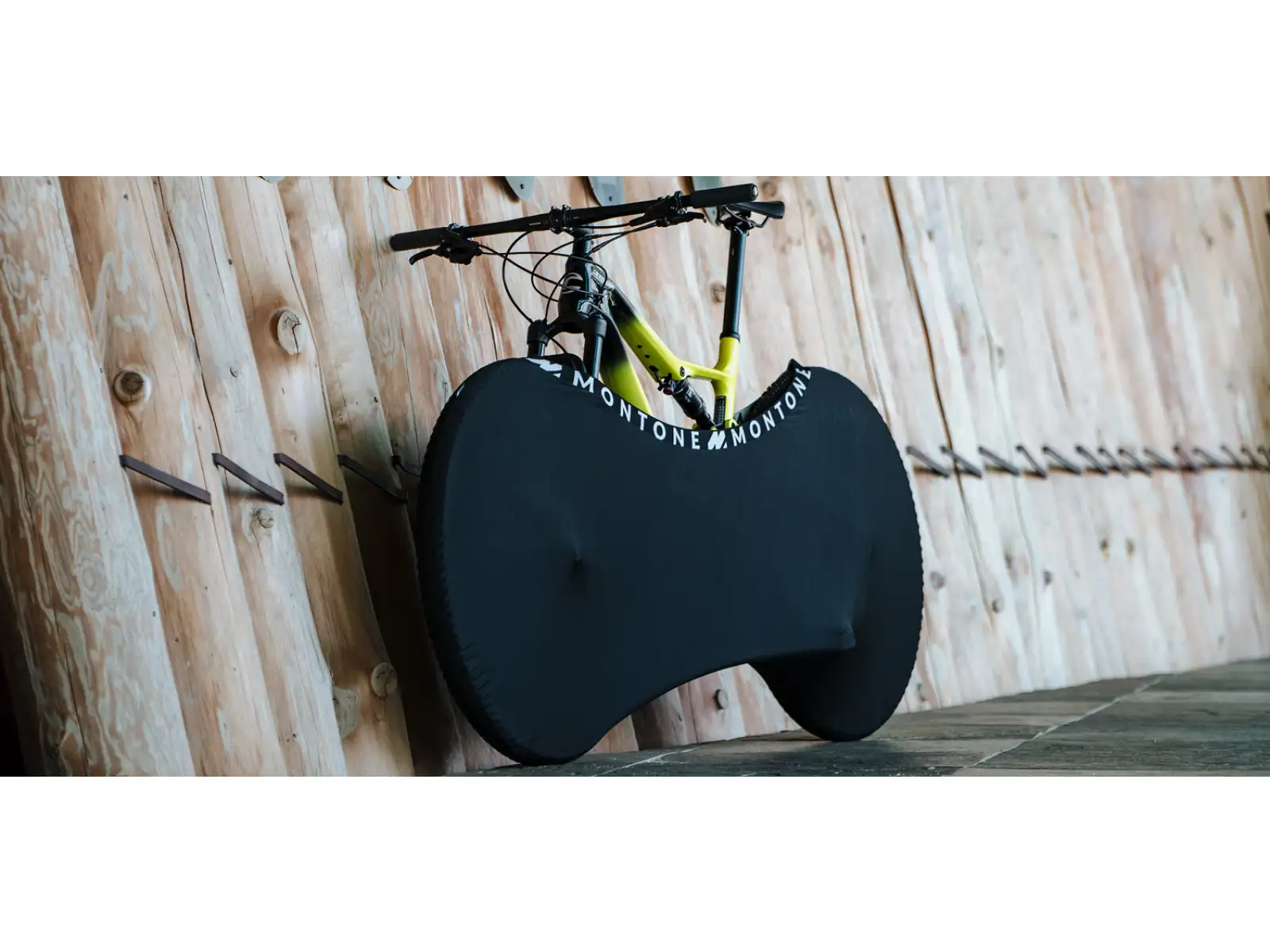 Montone Fahrrad mKayak 2.0 Fahrradabdeckung für den Innenbereich Schwarz/Weiß
