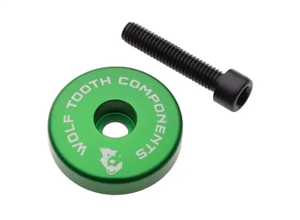 Wolf Tooth Ultralight Headset Cap + 5mm Spacer in Green