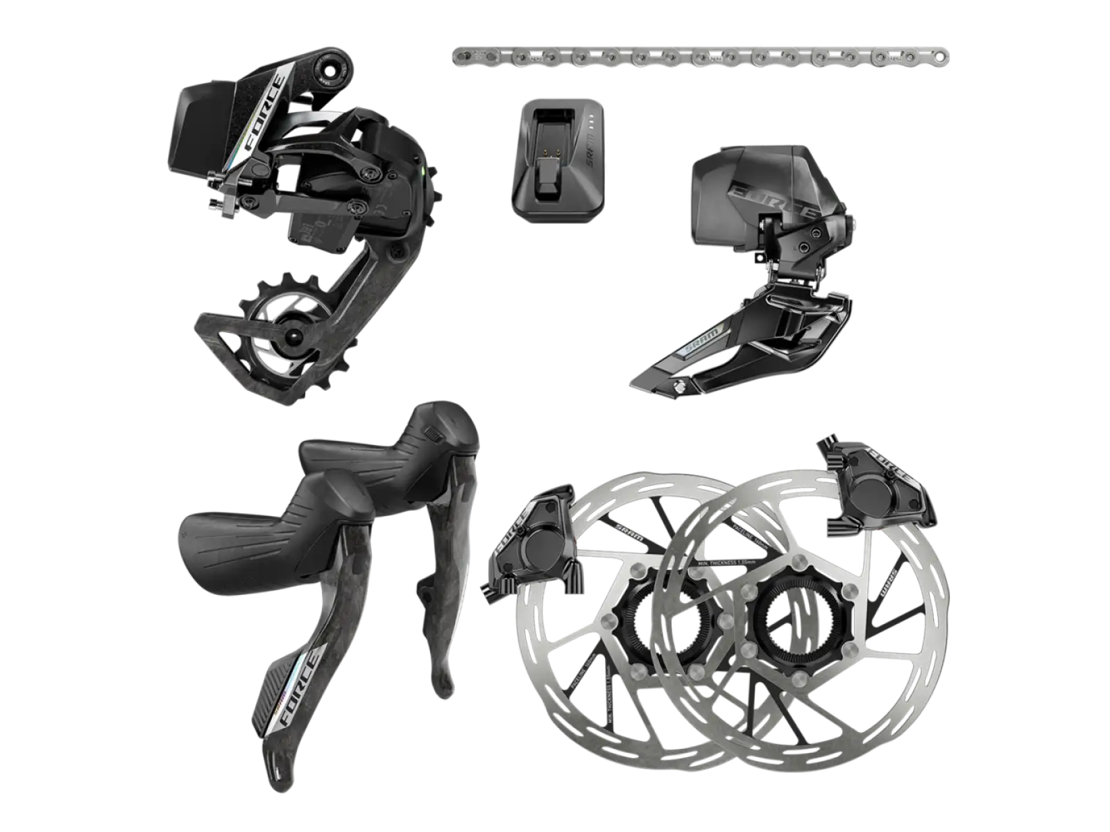 Sram Force AXS E2 2x USB-C Satz