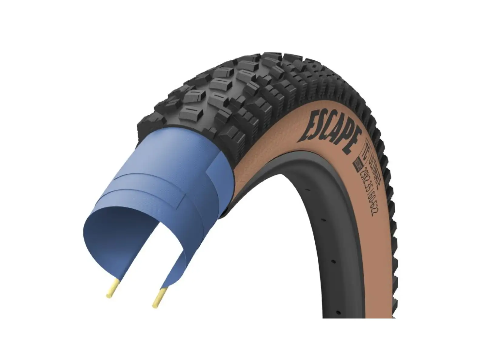 Goodyear Escape Ultimate Tubeless Komplett 27,5x2,60" MTB Reifen Kevlar Tan
