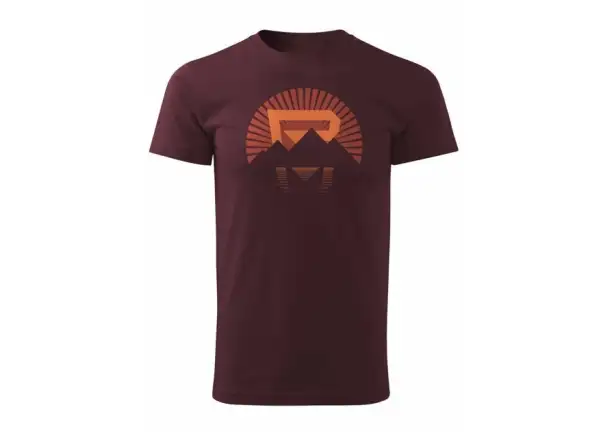 Rock Machine Herren T-Shirt, kurze Ärmel, Sunrise, rot