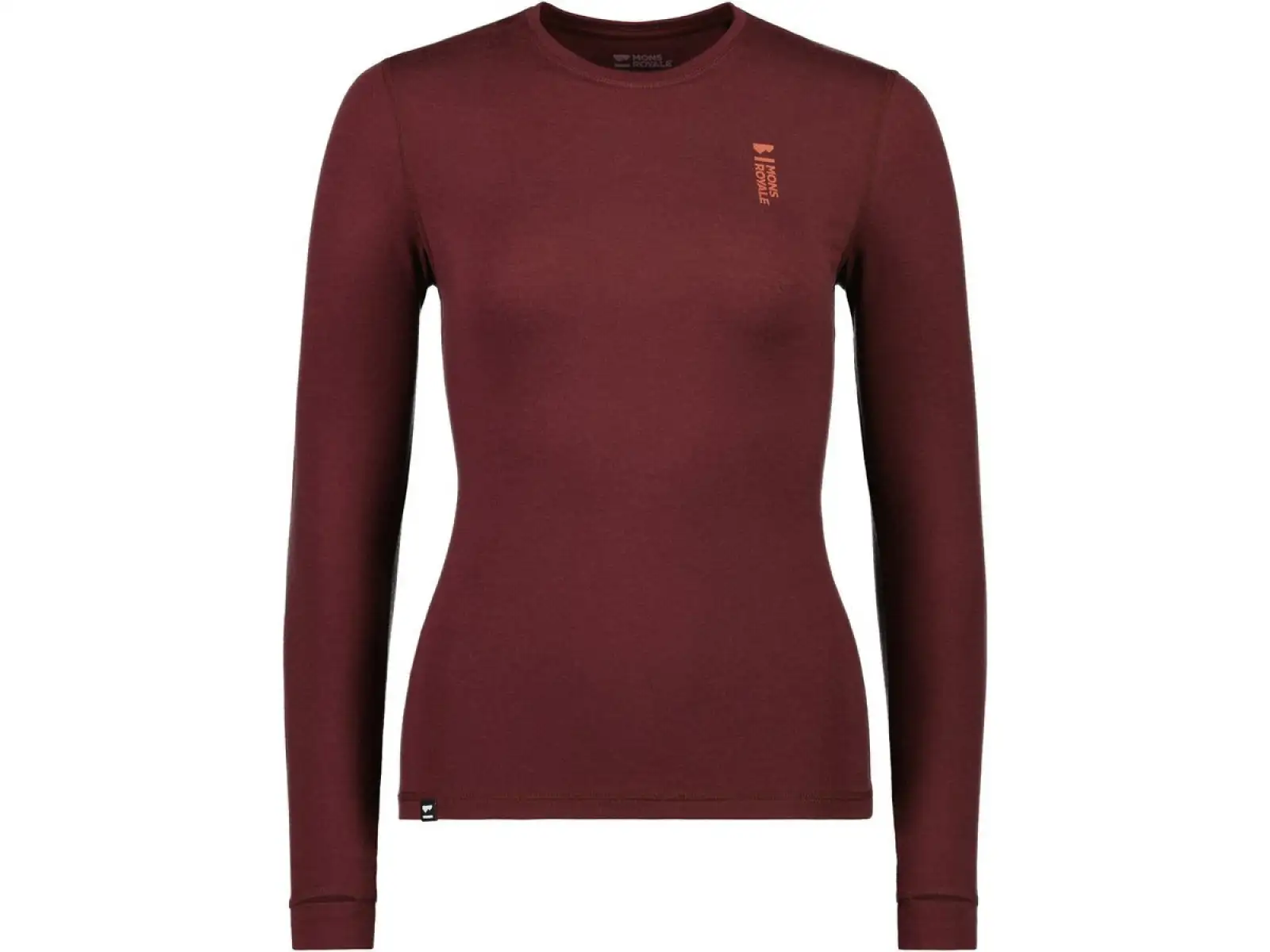 Mons Royale Cascade Merino Flex 200 Damen Langarmshirt dunkle Schokolade
