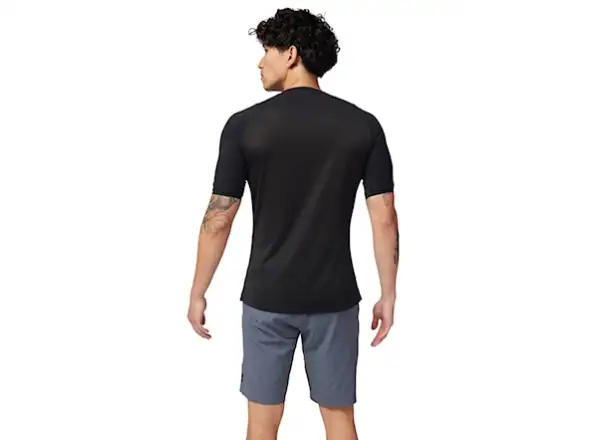 Fox Ascent Herren-Trikot mit kurzen Ärmeln Schwarz
