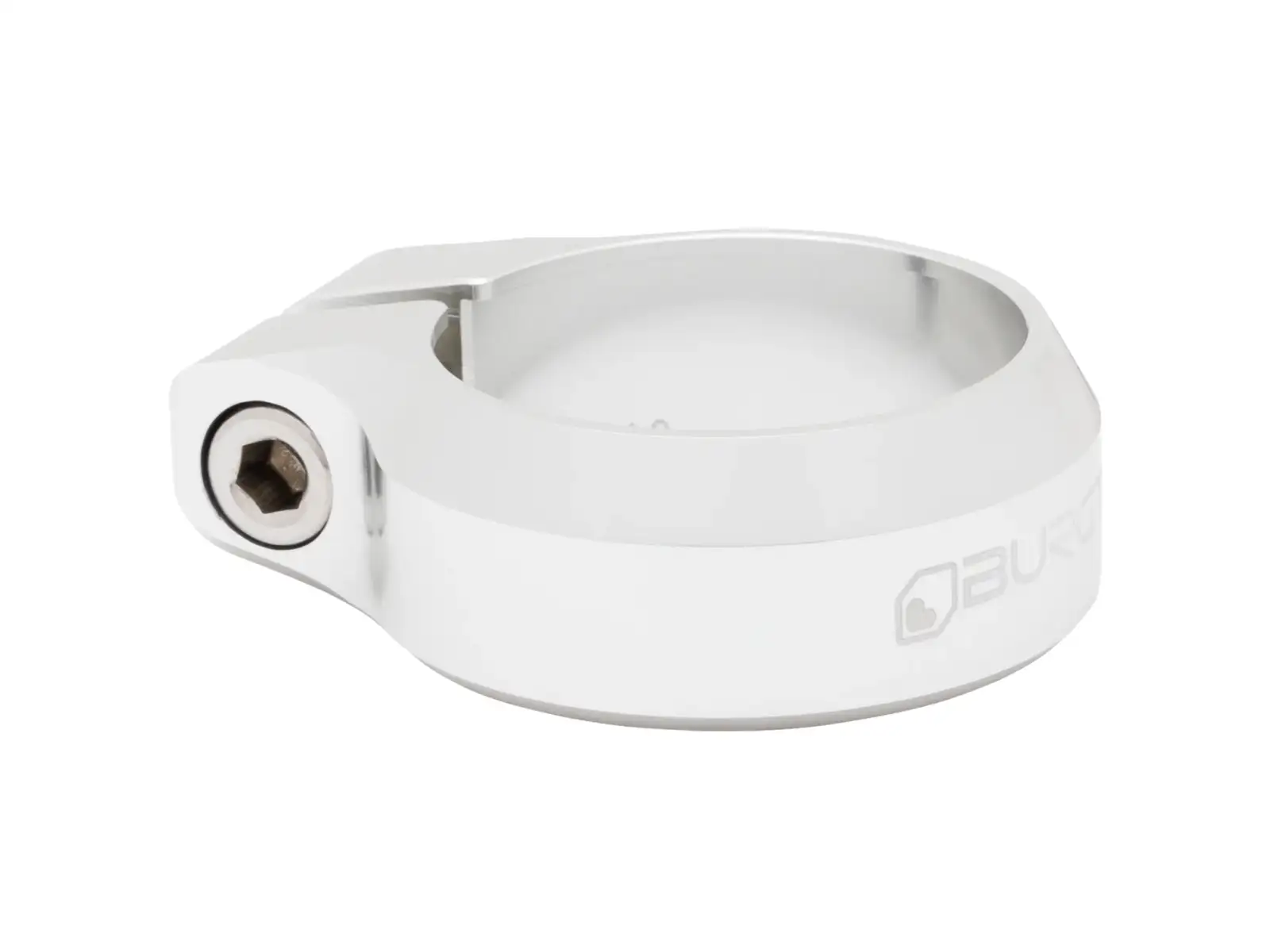 Burgtec Sattelstützenklemme 34,9 mm Rhodium Silver