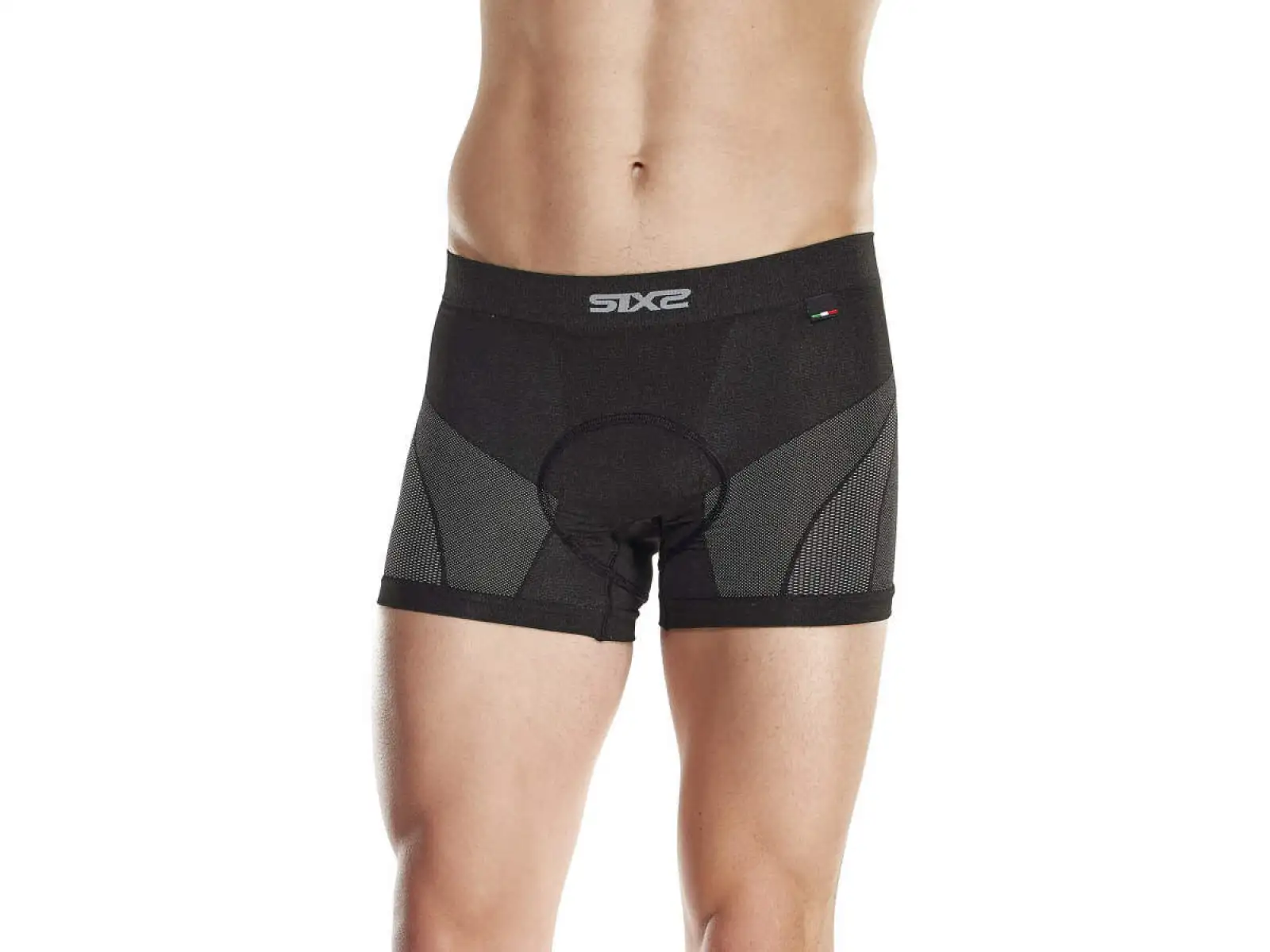 SIXS BOX2 V2 funktionale Boxershorts mit Agile Pad-Einsatz schwarz