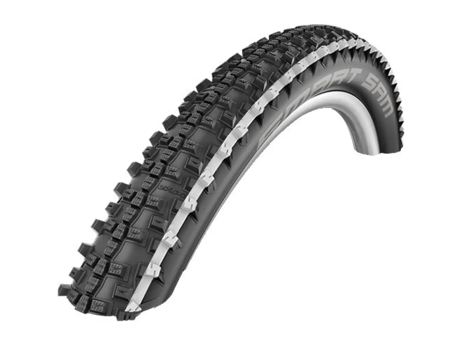 Schwalbe Smart Sam Addix Performance 26x2,25" MTB Reifen Draht Weiß Streifen.