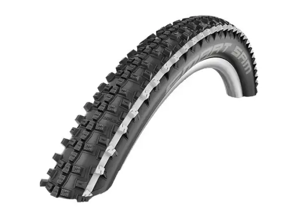 Schwalbe Smart Sam Addix Performance 26x2,25" MTB Reifen Draht Weiß Streifen.
