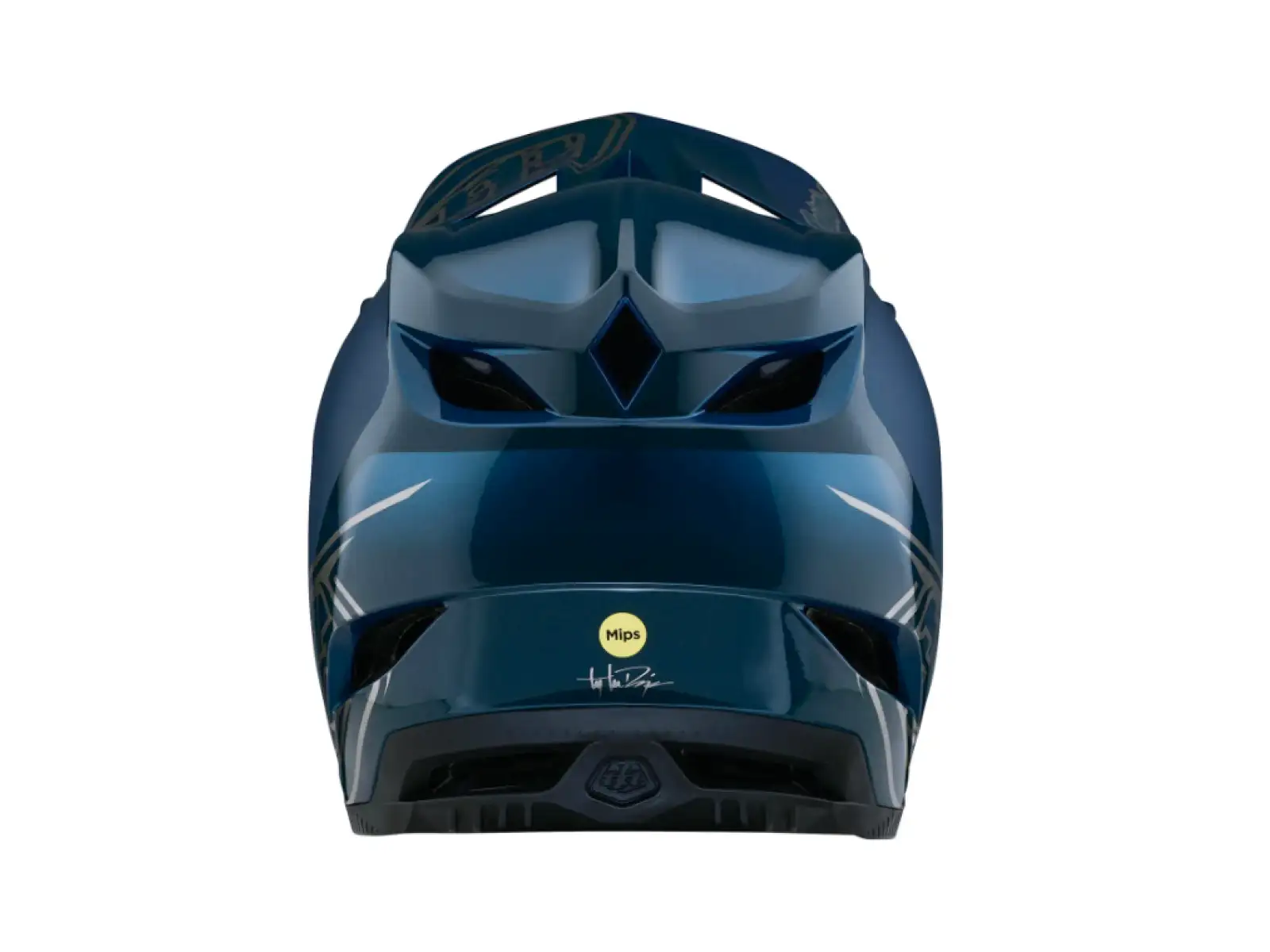 Troy Lee Designs D4 Polyacralite Mips Helm Shadow Blue