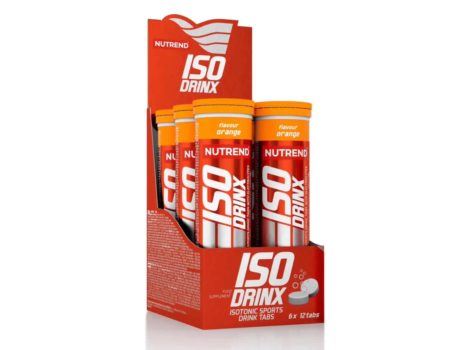 Nutrend Isodrinx Röhrchen 12 Tabletten Orange.